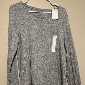 A New Day, Heather Gray long sleeve T-shirt